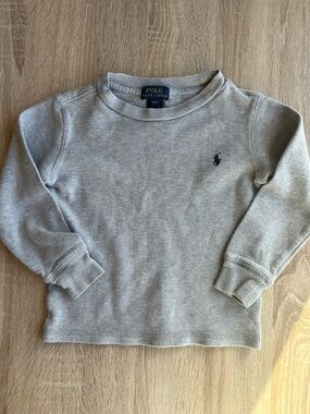 Polo by Ralph Lauren Kids Long-Sleeve Thermal Top - Light Gray